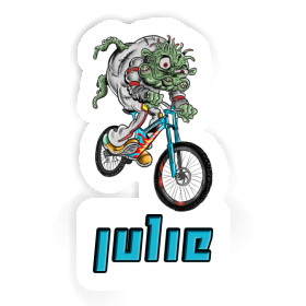 Sticker Downhill Biker Julie Image