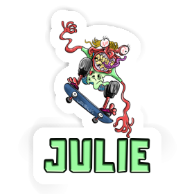 Skateboarder Sticker Julie Image