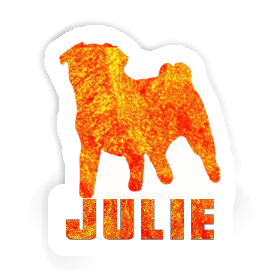 Julie Sticker Pug Image