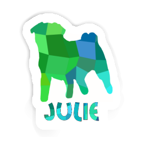 Julie Sticker Pug Image