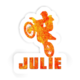 Motocross Rider Sticker Julie Image