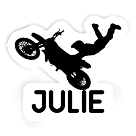 Motocross Rider Sticker Julie Image