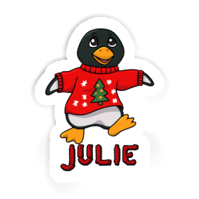 Sticker Julie Christmas Penguin Image