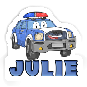 Sticker Julie Police Car Image