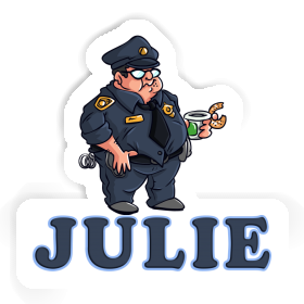 Julie Sticker Police Officer Image