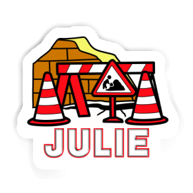 Julie Sticker Road Construction Image