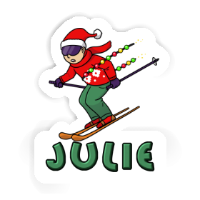 Julie Sticker Skier Image