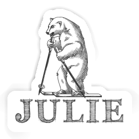 Skier Sticker Julie Image