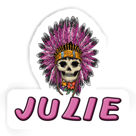 Sticker Womens Skull Julie Image