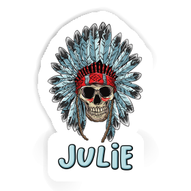 Sticker Indian Skull Julie Image