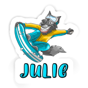 Julie Sticker Snowboarder Image