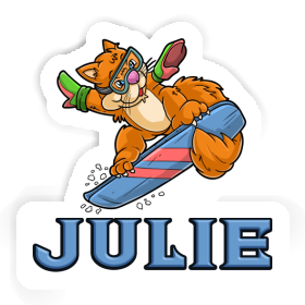 Sticker Snowboarder Julie Image