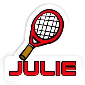 Julie Aufkleber Tennisschläger Image