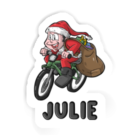 Sticker Bicycle Rider Julie Image