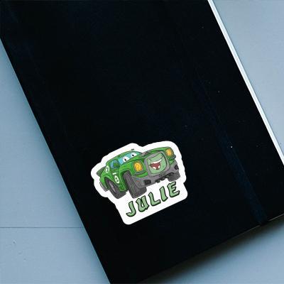 Sticker Julie Race car Notebook Image