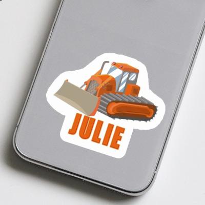 Sticker Julie Excavator Notebook Image