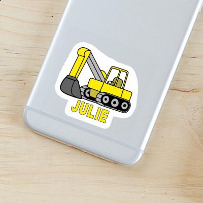 Sticker Julie Excavator Laptop Image