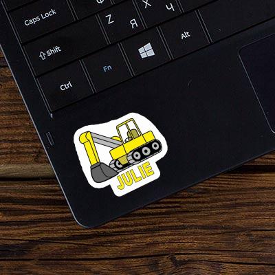 Sticker Julie Excavator Laptop Image