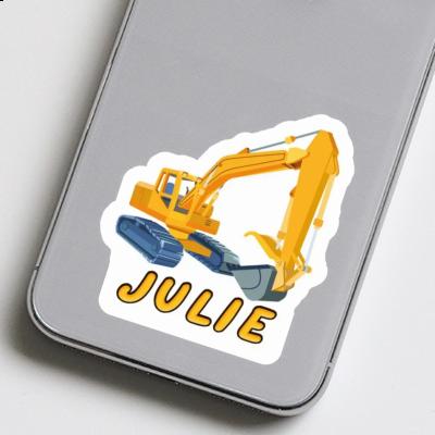 Sticker Excavator Julie Laptop Image