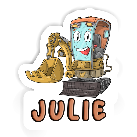 Sticker Little Excavator Julie Notebook Image