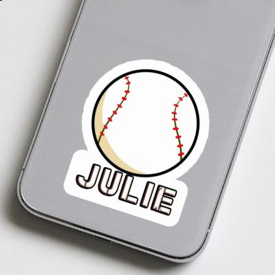 Julie Sticker Baseball Laptop Image