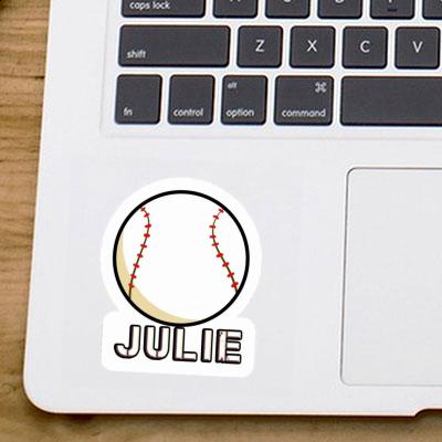 Julie Sticker Baseball Laptop Image