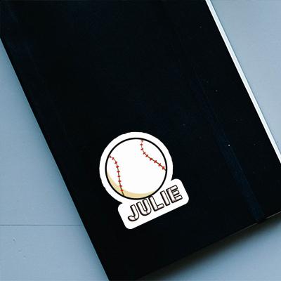 Julie Sticker Baseball Notebook Image