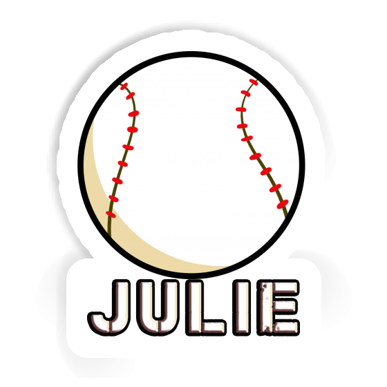 Julie Sticker Baseball Image