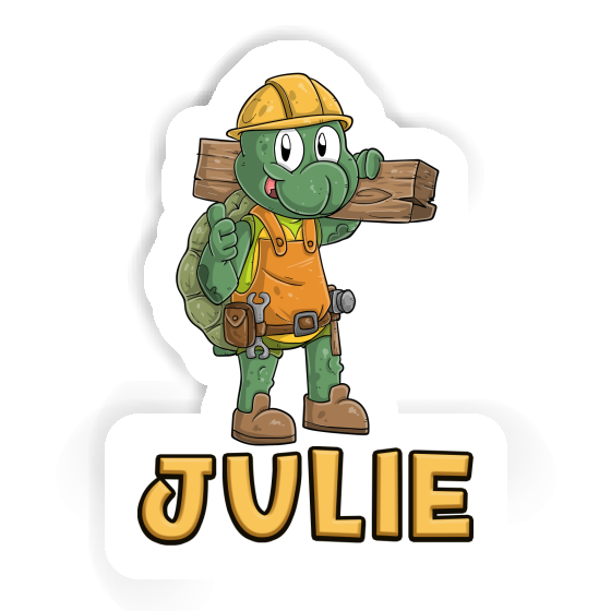 Sticker Construction worker Julie Gift package Image