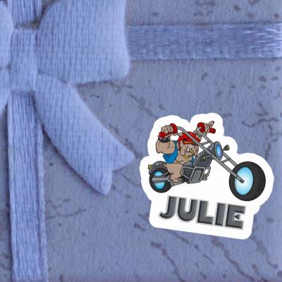 Sticker Julie Biker Laptop Image