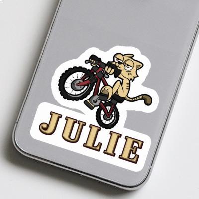 Bike Cat Sticker Julie Laptop Image