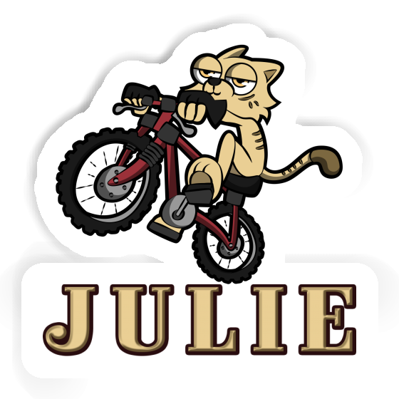 Bike Cat Sticker Julie Notebook Image