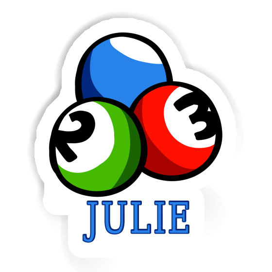 Billiard Ball Sticker Julie Laptop Image