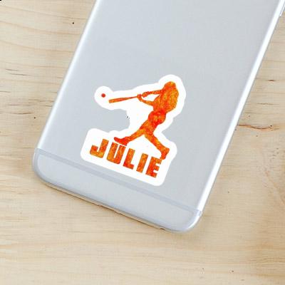 Julie Sticker Baseball Player Laptop Image