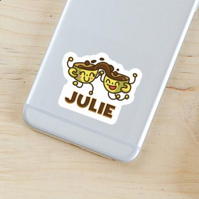 Julie Sticker Coffee Laptop Image