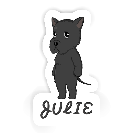 Sticker Giant Schnauzer Julie Notebook Image