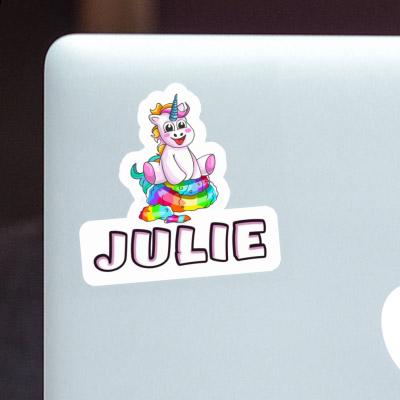 Julie Sticker Baby-Unicorn Laptop Image