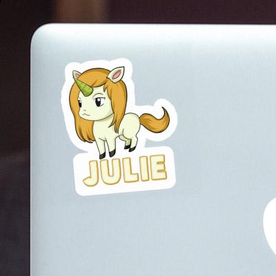 Julie Aufkleber Einhorn Laptop Image