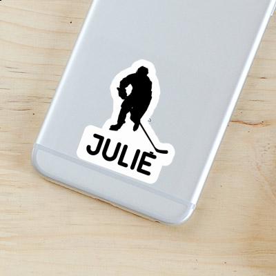 Sticker Hockey Player Julie Notebook Image