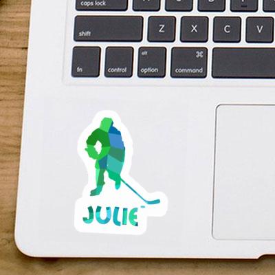 Eishockeyspieler Aufkleber Julie Laptop Image