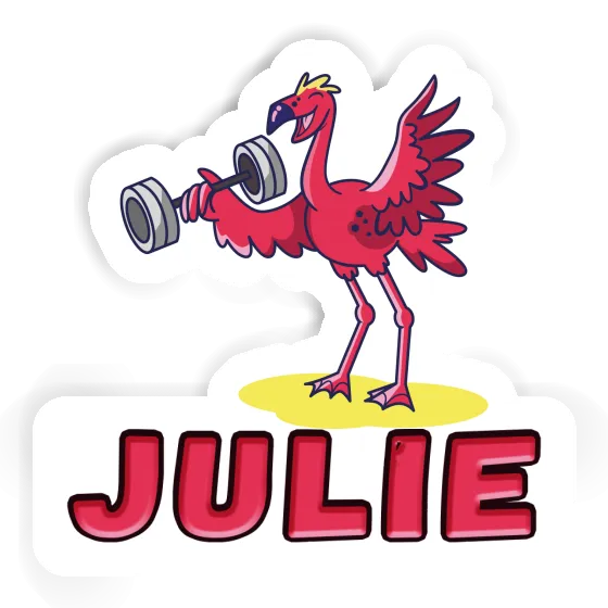 Sticker Julie Weight Lifter Laptop Image