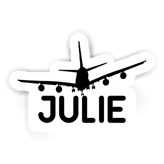 Julie Sticker Airplane Image