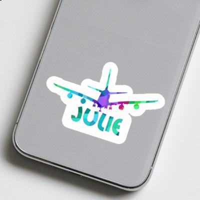 Sticker Airplane Julie Laptop Image