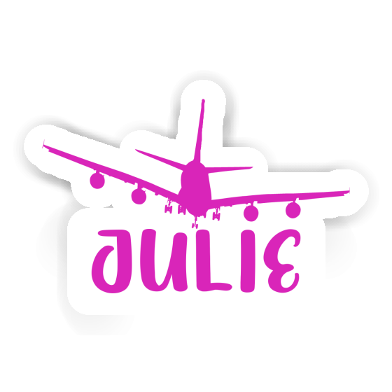 Sticker Airplane Julie Laptop Image