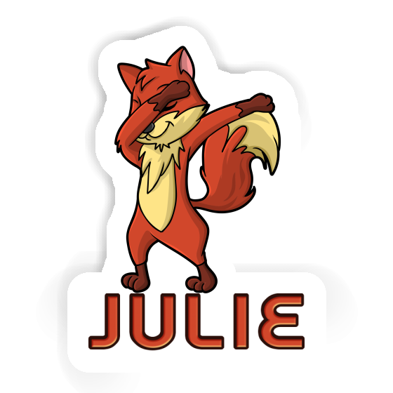 Julie Sticker Dabbing Fox Laptop Image