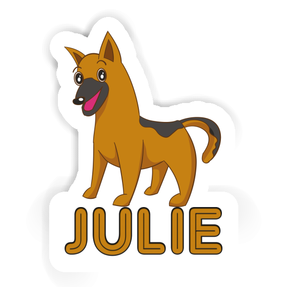 Julie Sticker Schäferhund Laptop Image