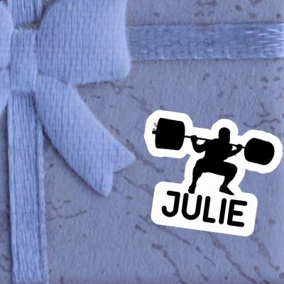 Sticker Weightlifter Julie Laptop Image