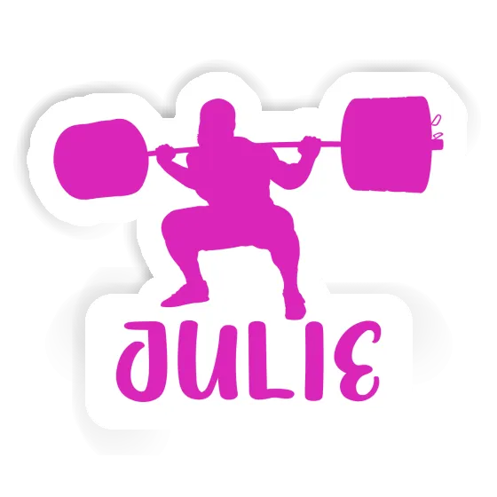 Julie Sticker Weightlifter Laptop Image