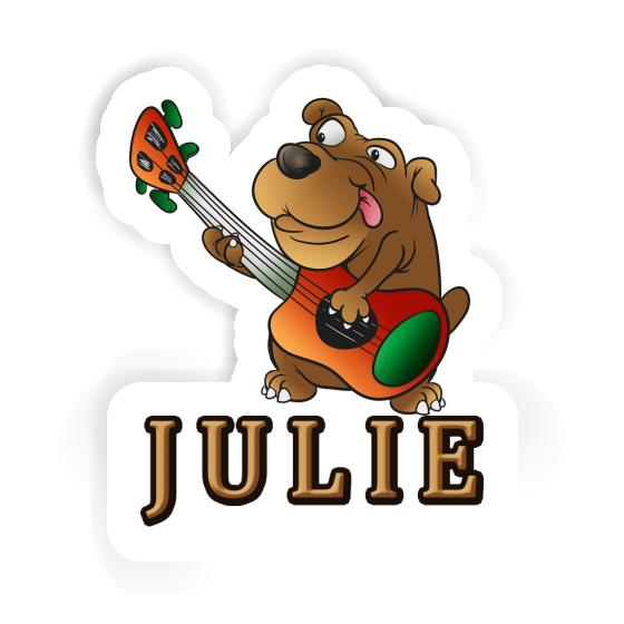 Julie Sticker Guitarist Notebook Image