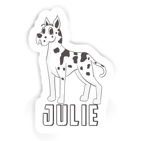 Sticker Great Dane Dog Julie Laptop Image